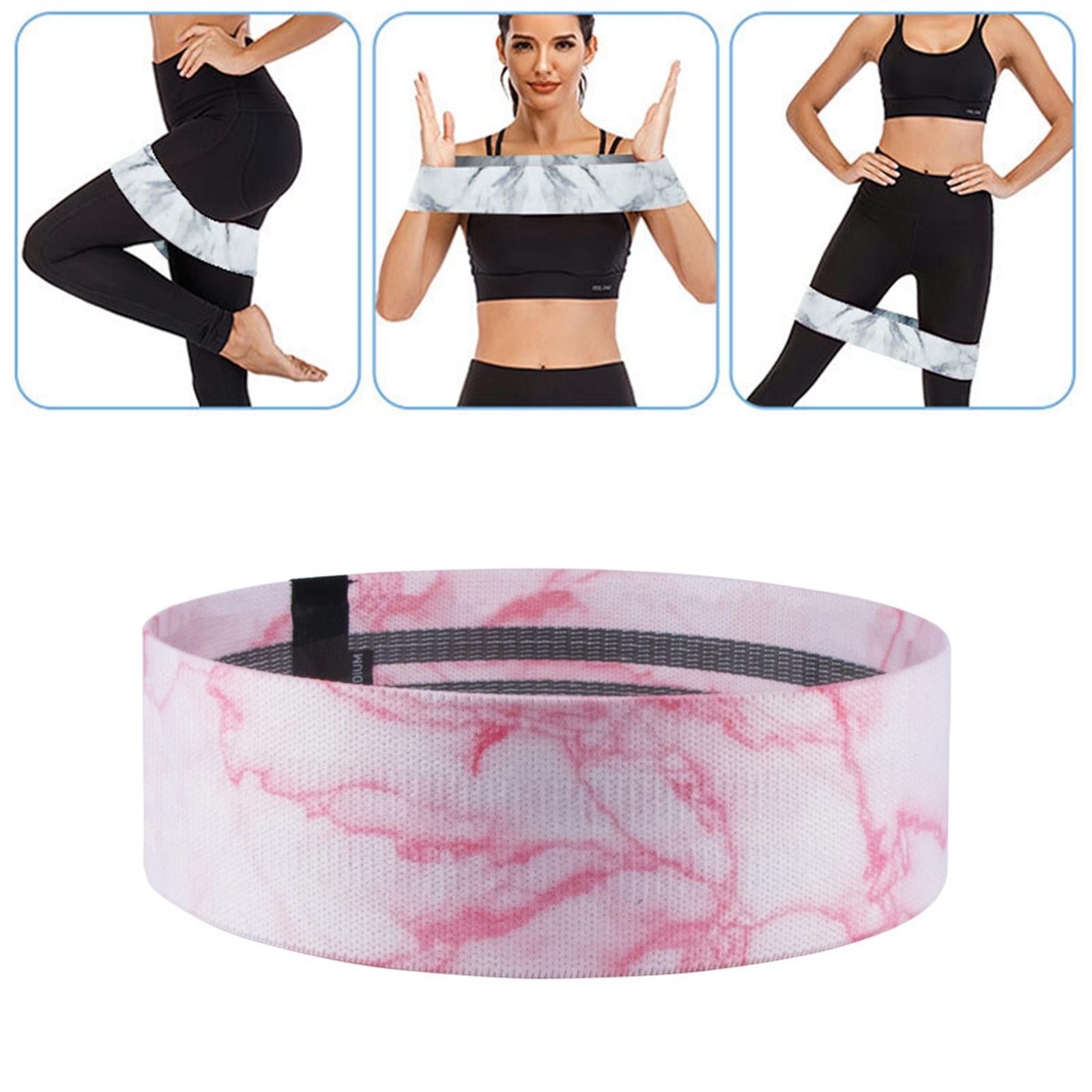 Resistance Bands Elastic Strength Bands for Legs and Butt Pilates Yoga M Pink