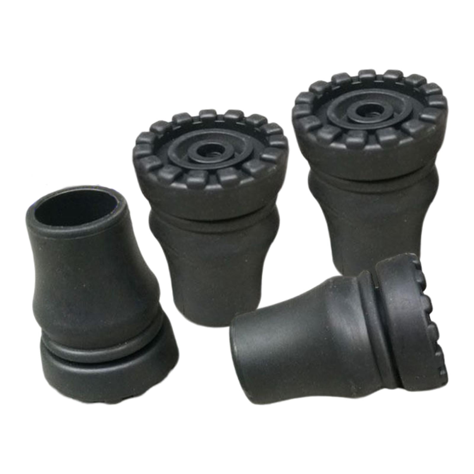 4x Walking Stick Tips Enhanced Stability Cane Tips for Cane Trekking Pole