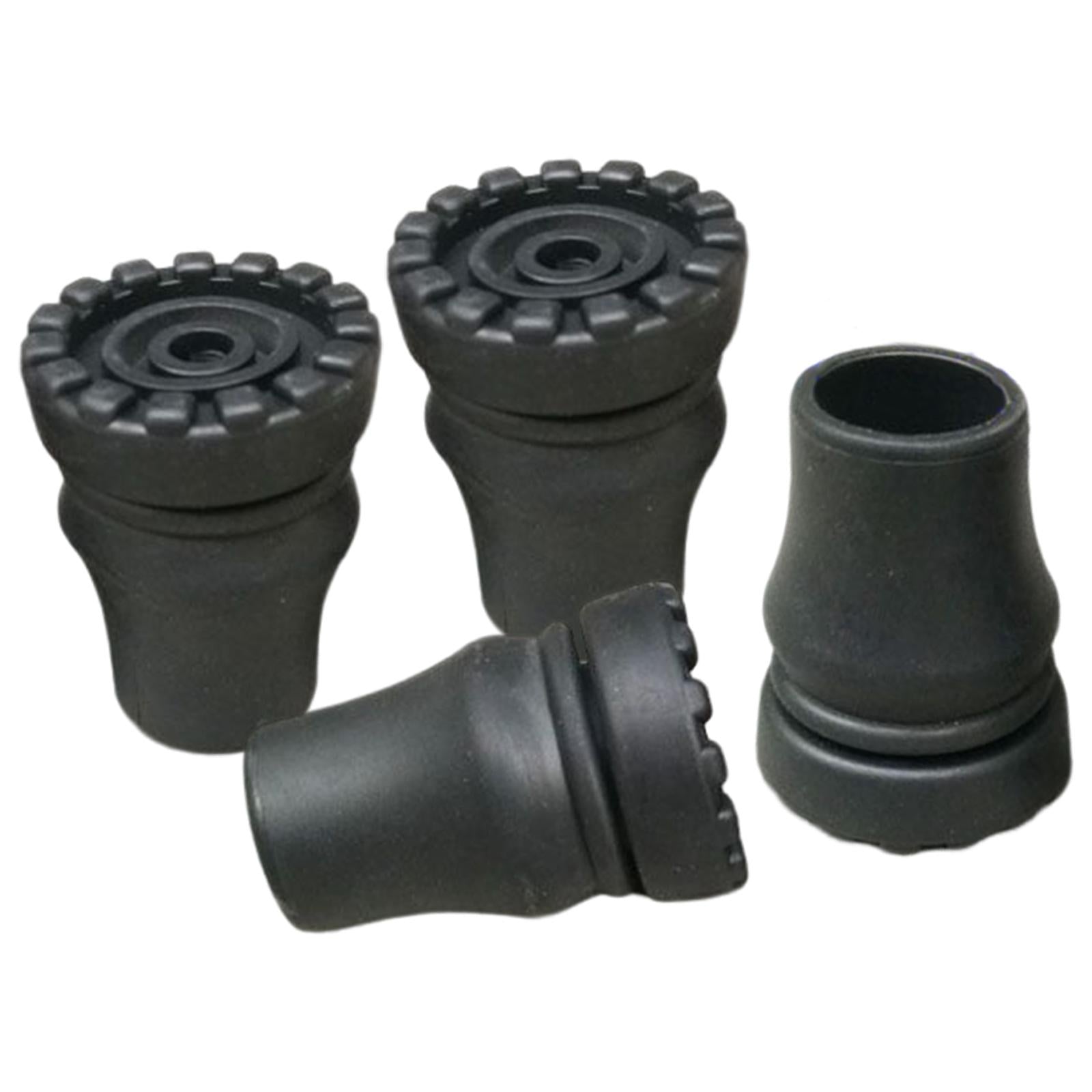 4x Walking Stick Tips Enhanced Stability Cane Tips for Cane Trekking Pole