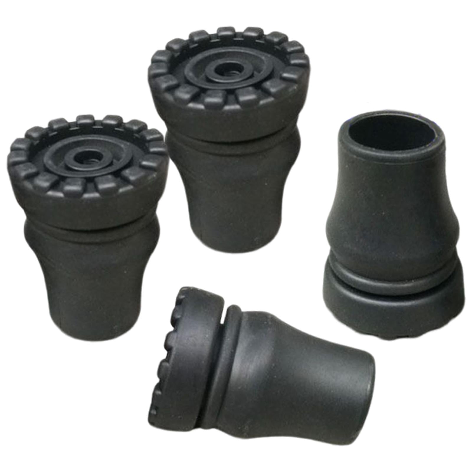 4x Walking Stick Tips Enhanced Stability Cane Tips for Cane Trekking Pole