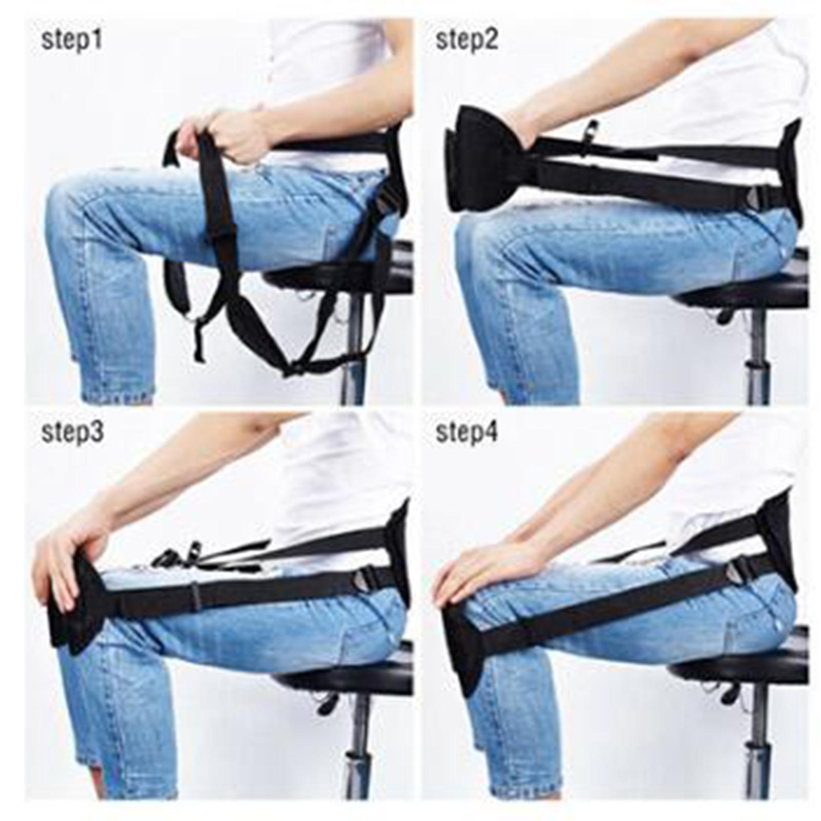 Sitting Back Support Belt Keeps Back Straight While Seated for Office Home