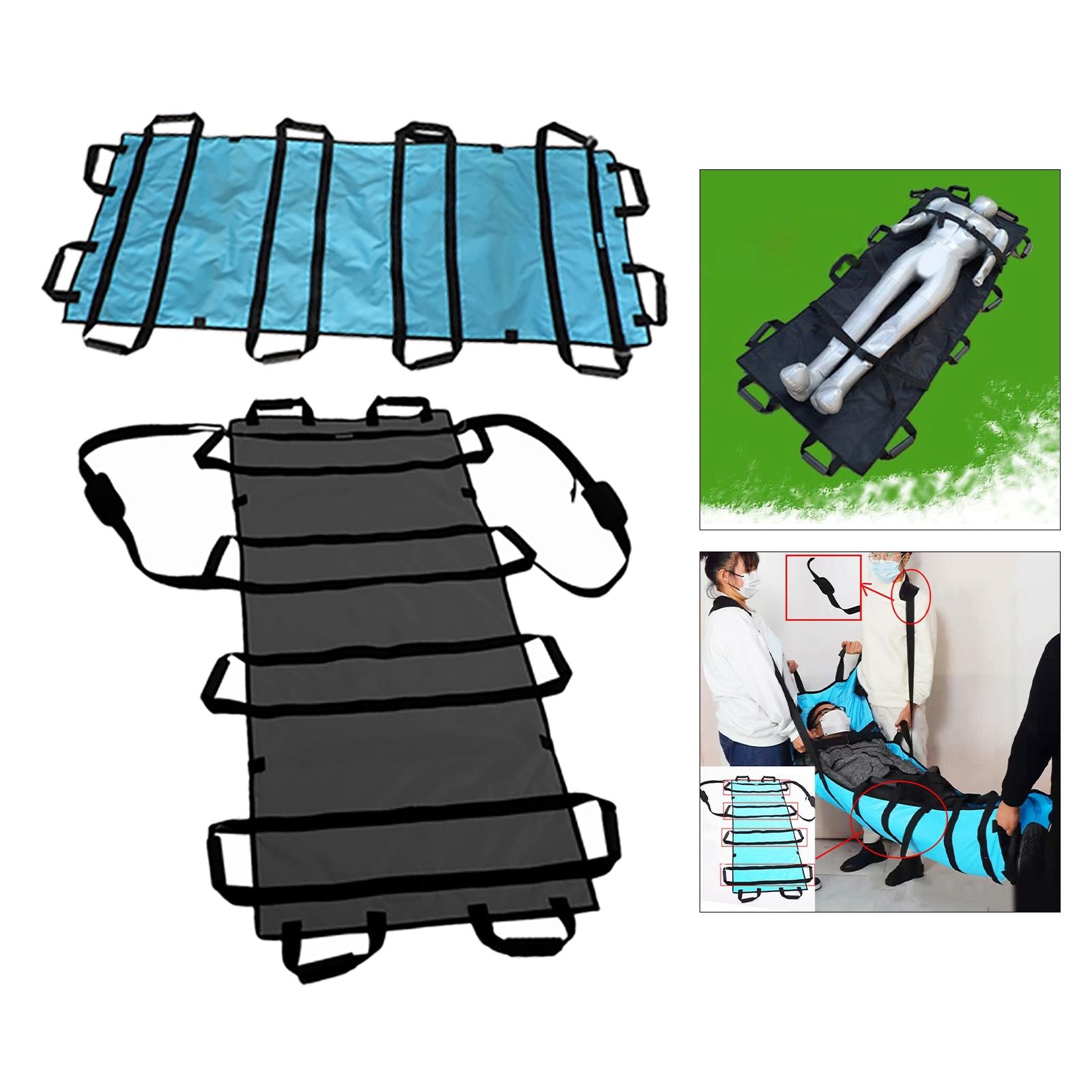 Household Soft Stretcher Elderly Aids Patient Mover Blue