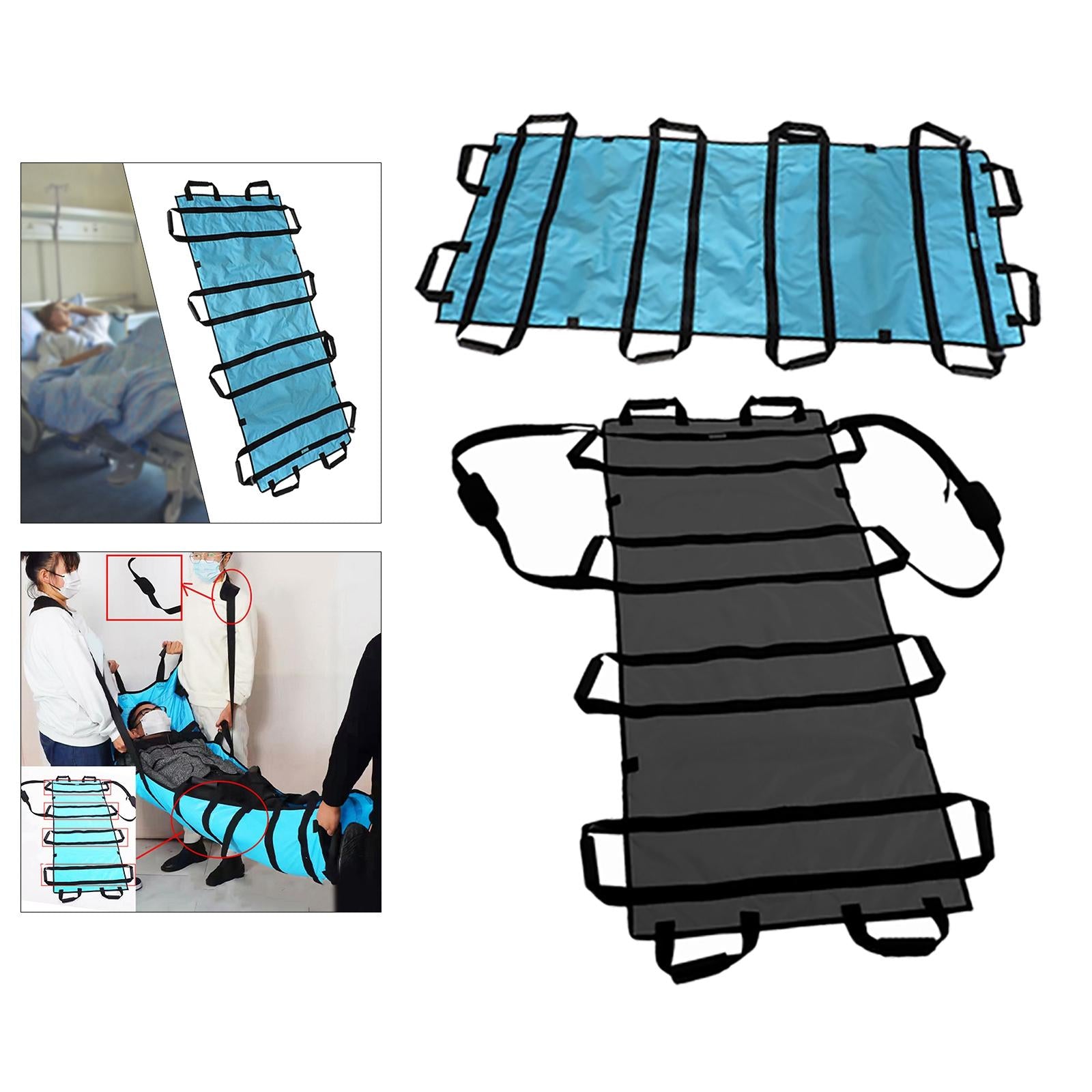 Household Soft Stretcher Elderly Aids Patient Mover Blue