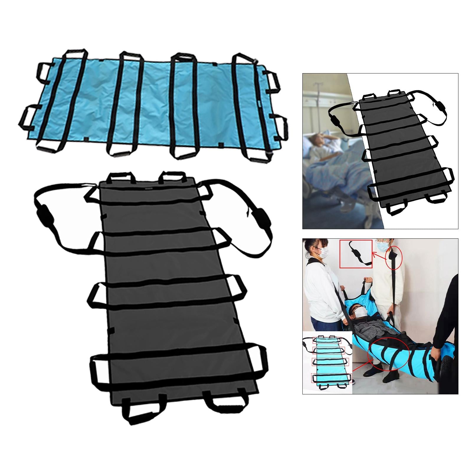Household Soft Stretcher Elderly Aids Patient Mover Blue