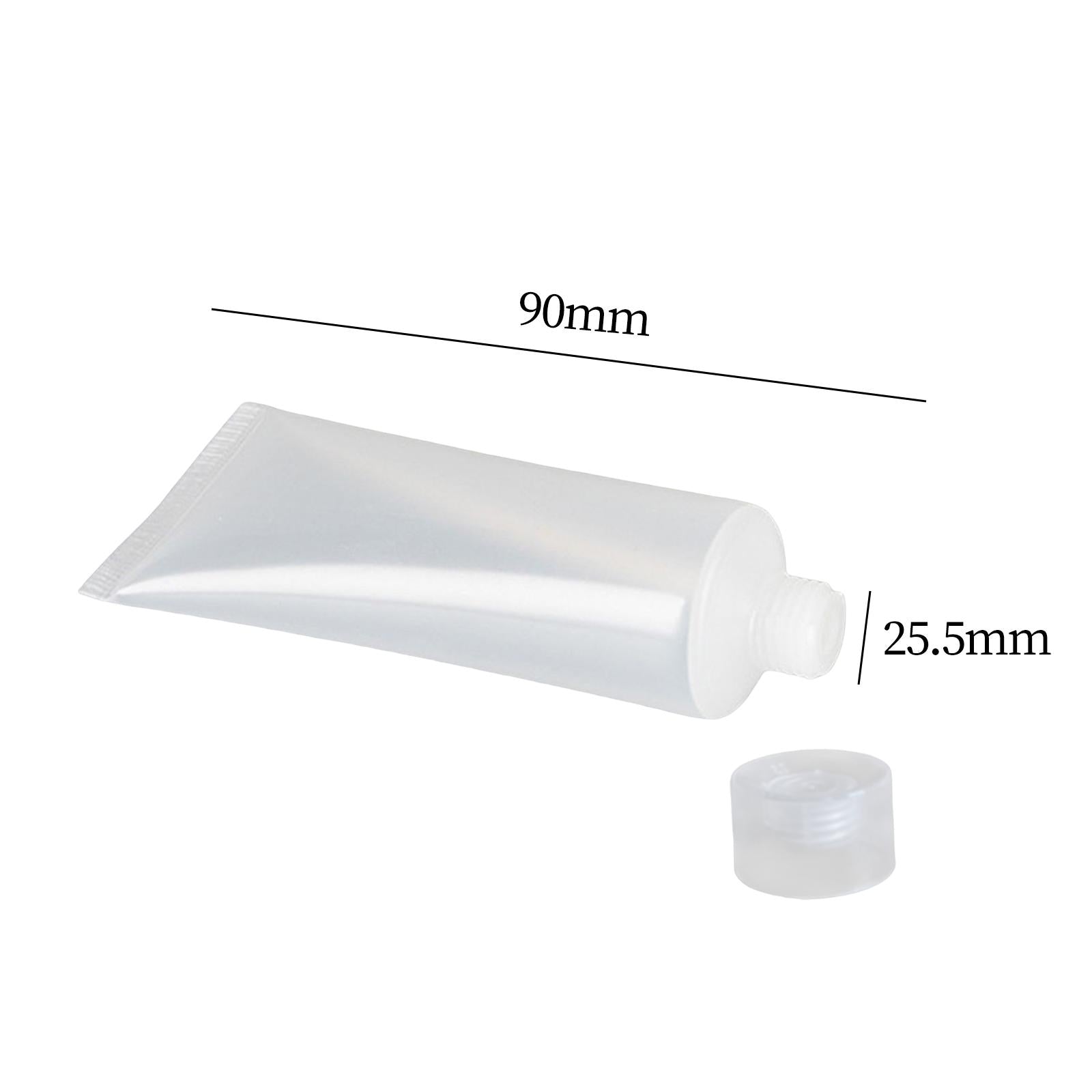 Empty Cosmetic Lotion Tube for Facial Cleanser Filling Container 15g Flip