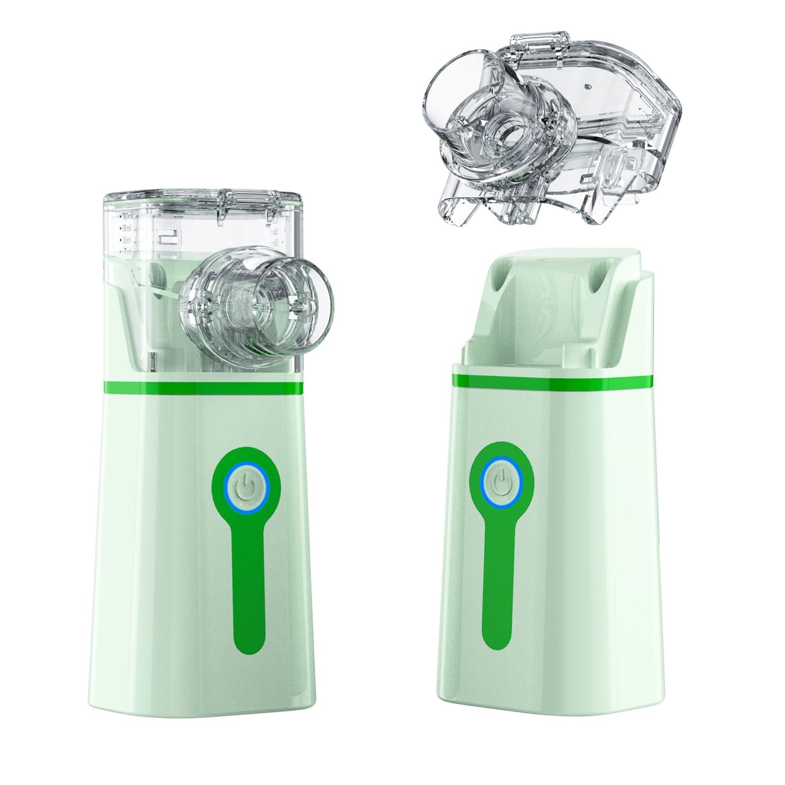 Mini Portable Handheld Nebulizer Strong Mist for Elderly Breathing Problems Green