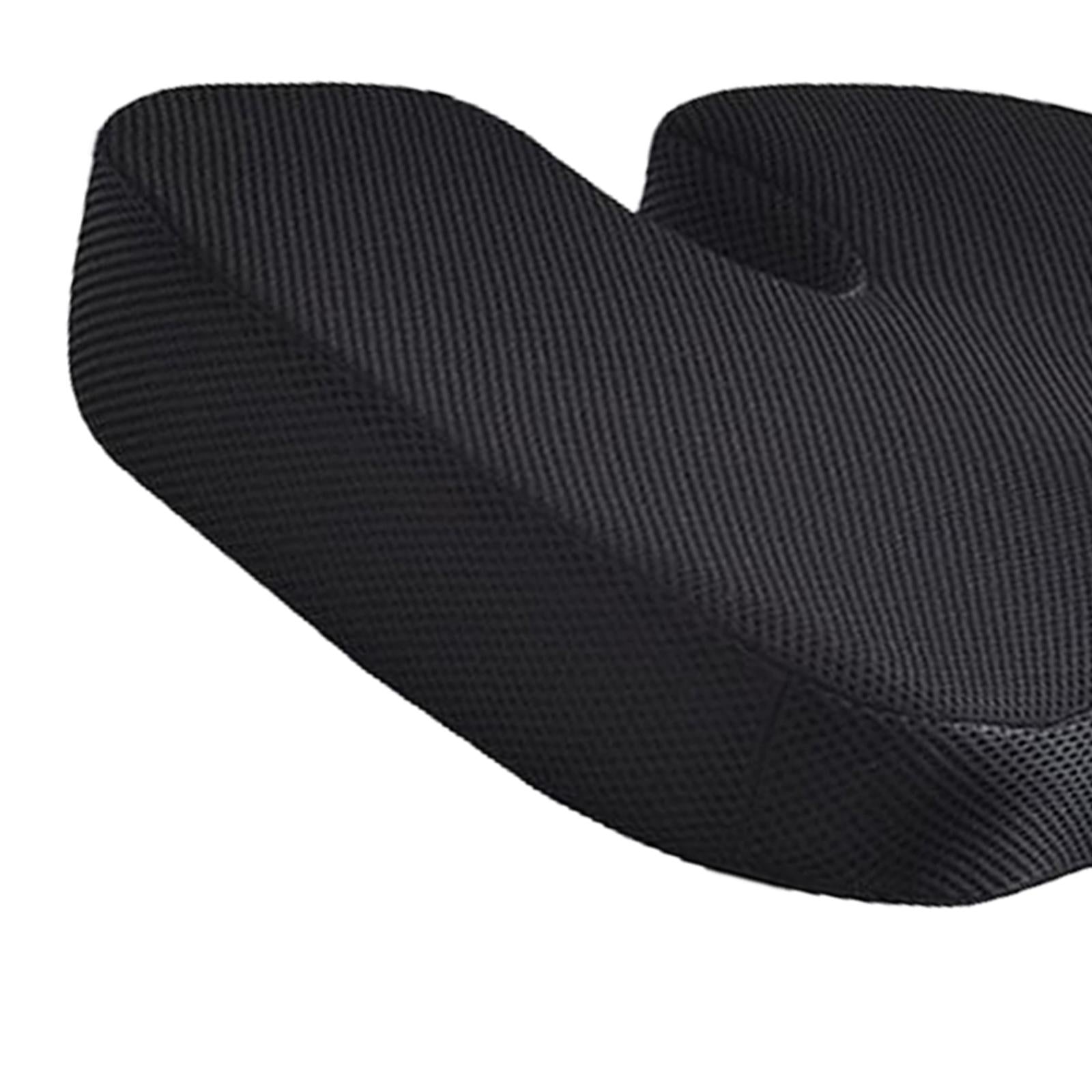 Summer Gel Seat Cushion Memory Foam Washable for Office Chair Pregnant Black