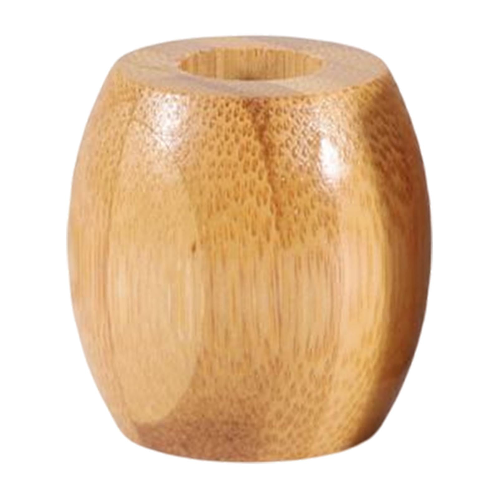 Bamboo Toothbrush Holder Office Pen Holder for Shower Farmhouse Countertop