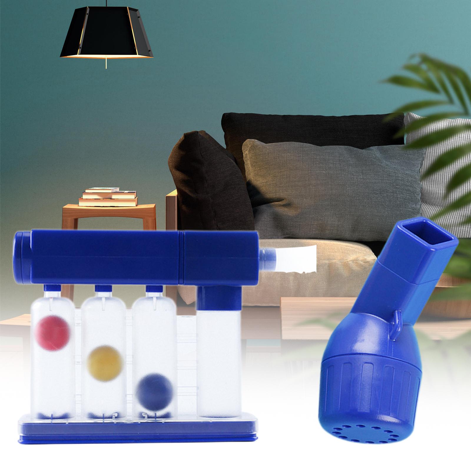 Deep Breathing Lung Exerciser Lung Recovery Breathtrainer Washable Hygienic 3 Ball Device