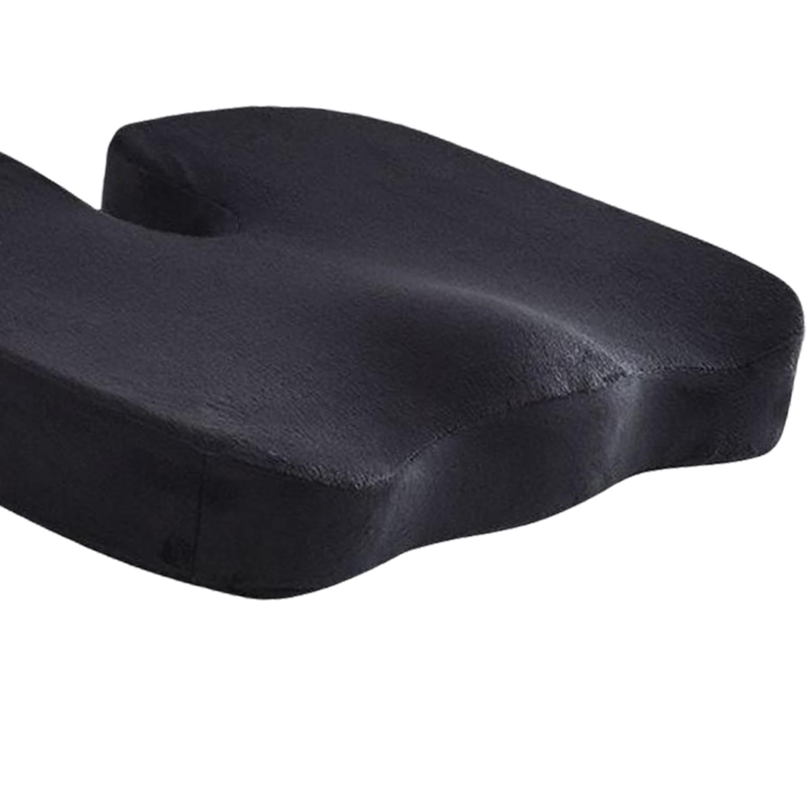 Memory Foam Seat Cushion Chair Cushion for Desk Office Seat Black
