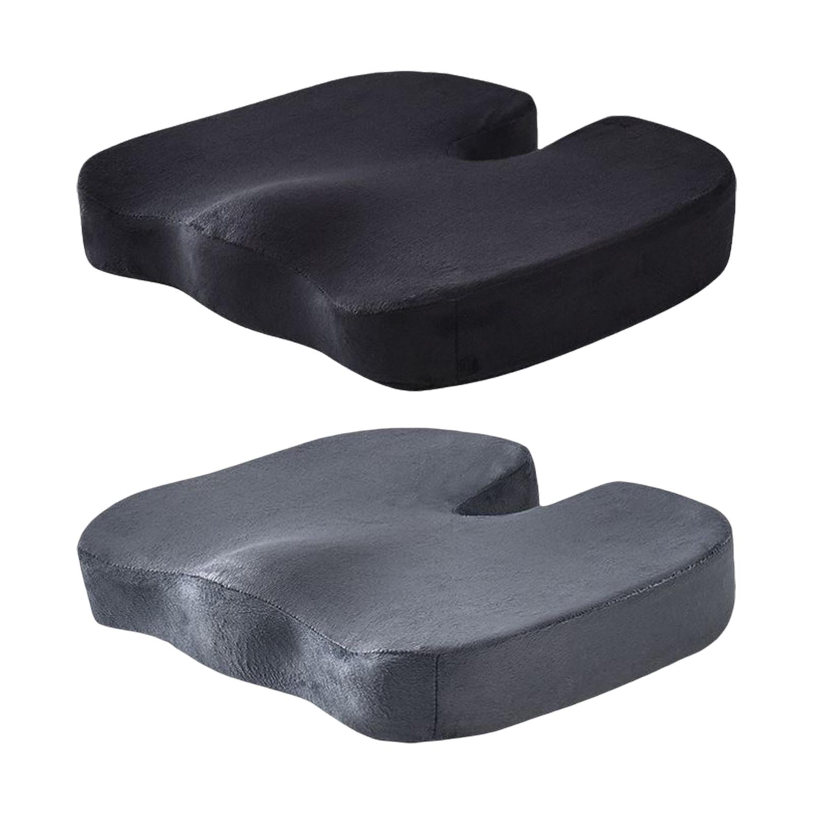 Memory Foam Seat Cushion Chair Cushion for Desk Office Seat Black