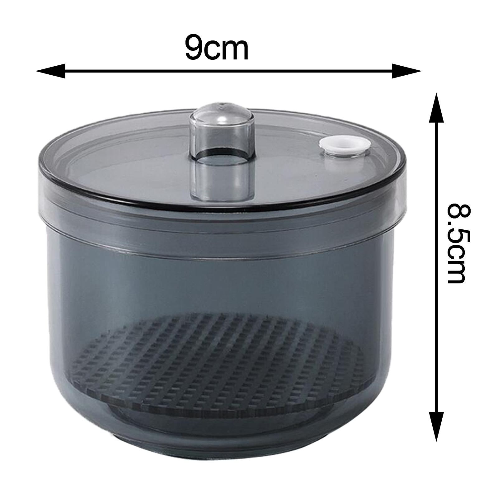 Portable Dental Disinfection Box Sterilizing Organizer for False Teeth black