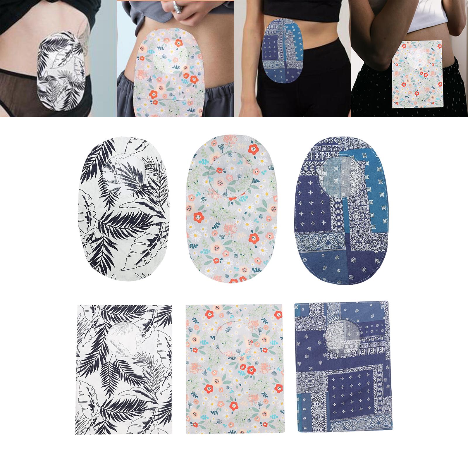 Protective Cover Pouch Bag System Colostomy Bags for Colostomy Urostomy leaves round