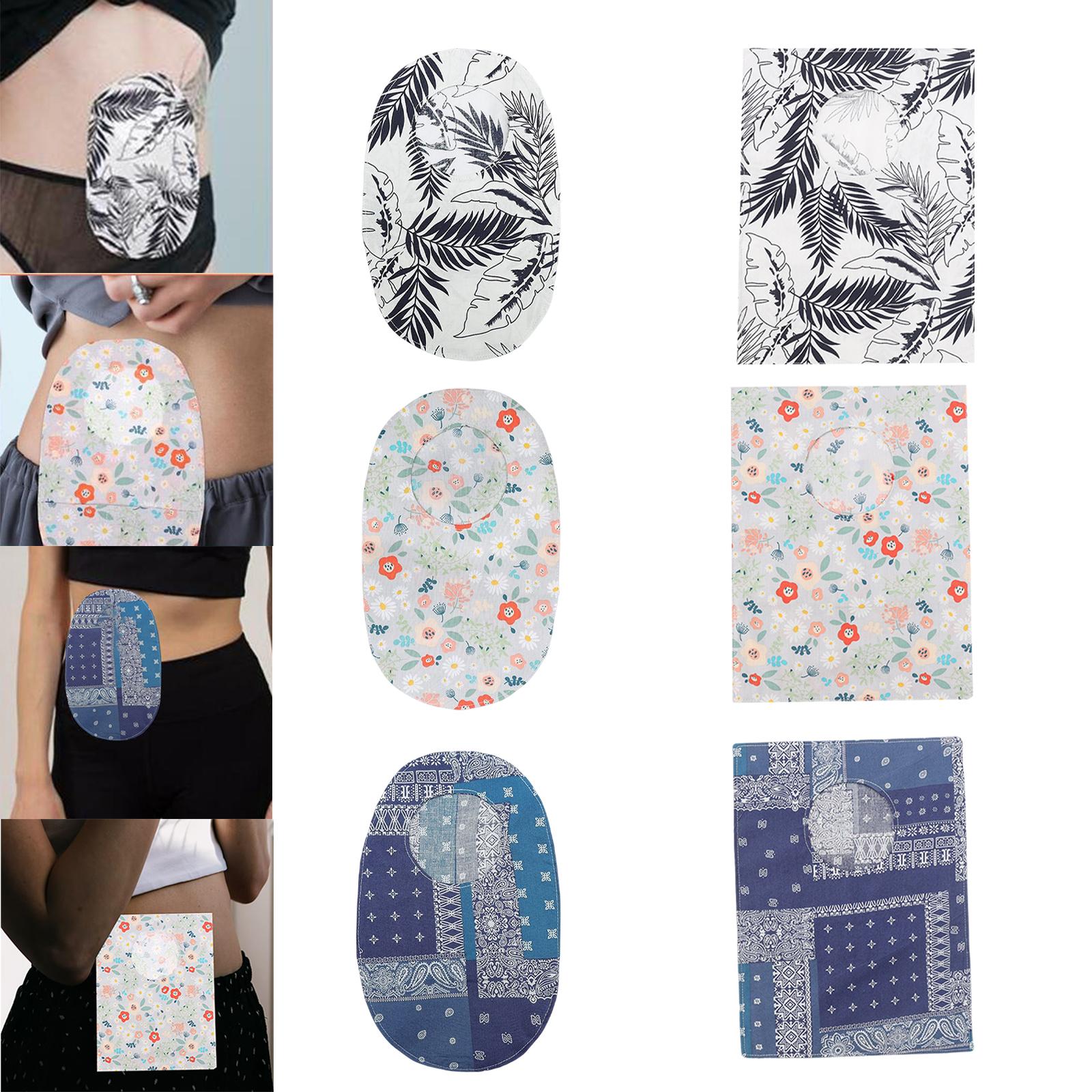 Protective Cover Pouch Bag System Colostomy Bags for Colostomy Urostomy leaves round