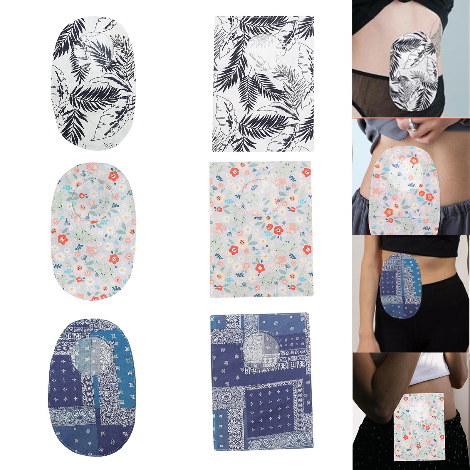 Protective Cover Pouch Bag System Colostomy Bags for Colostomy Urostomy leaves round