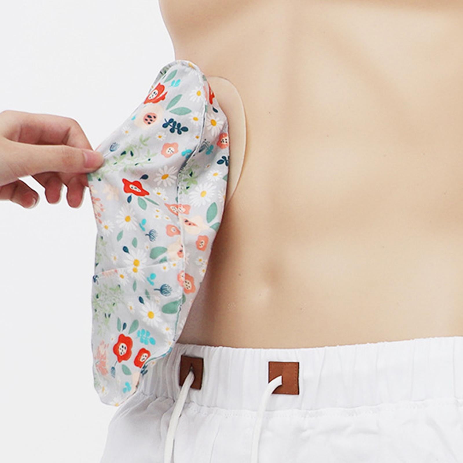 Protective Cover Pouch Bag System Colostomy Bags for Colostomy Urostomy flower round