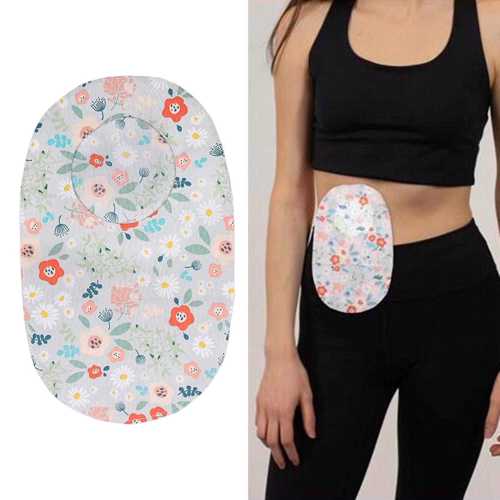 Protective Cover Pouch Bag System Colostomy Bags for Colostomy Urostomy flower round