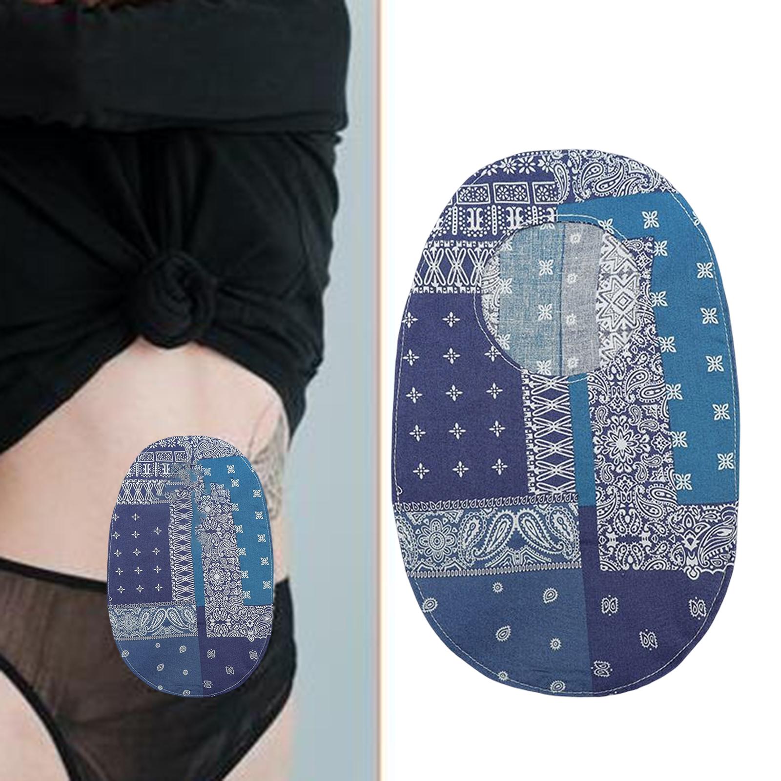 Protective Cover Pouch Bag System Colostomy Bags for Colostomy Urostomy grid round