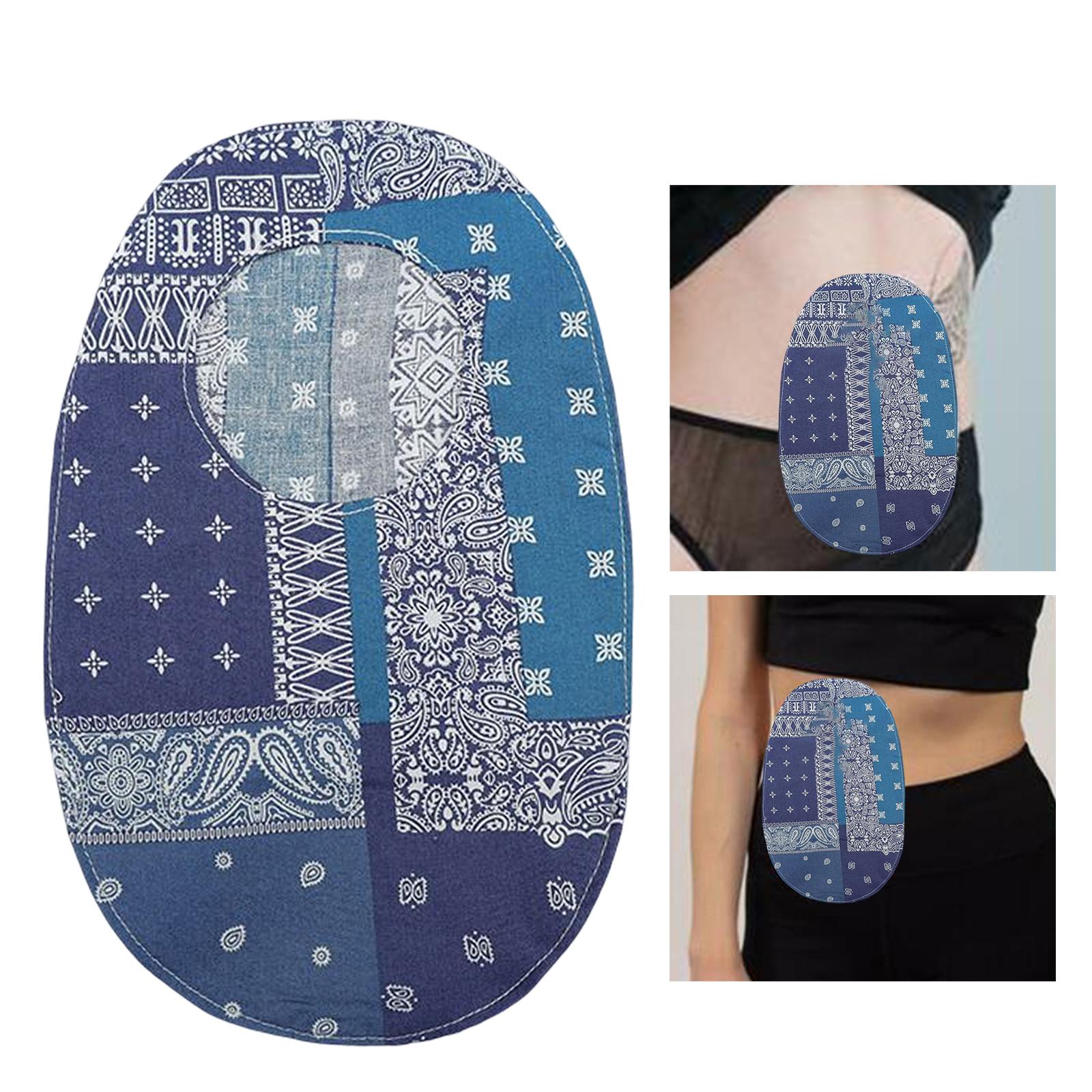 Protective Cover Pouch Bag System Colostomy Bags for Colostomy Urostomy grid round