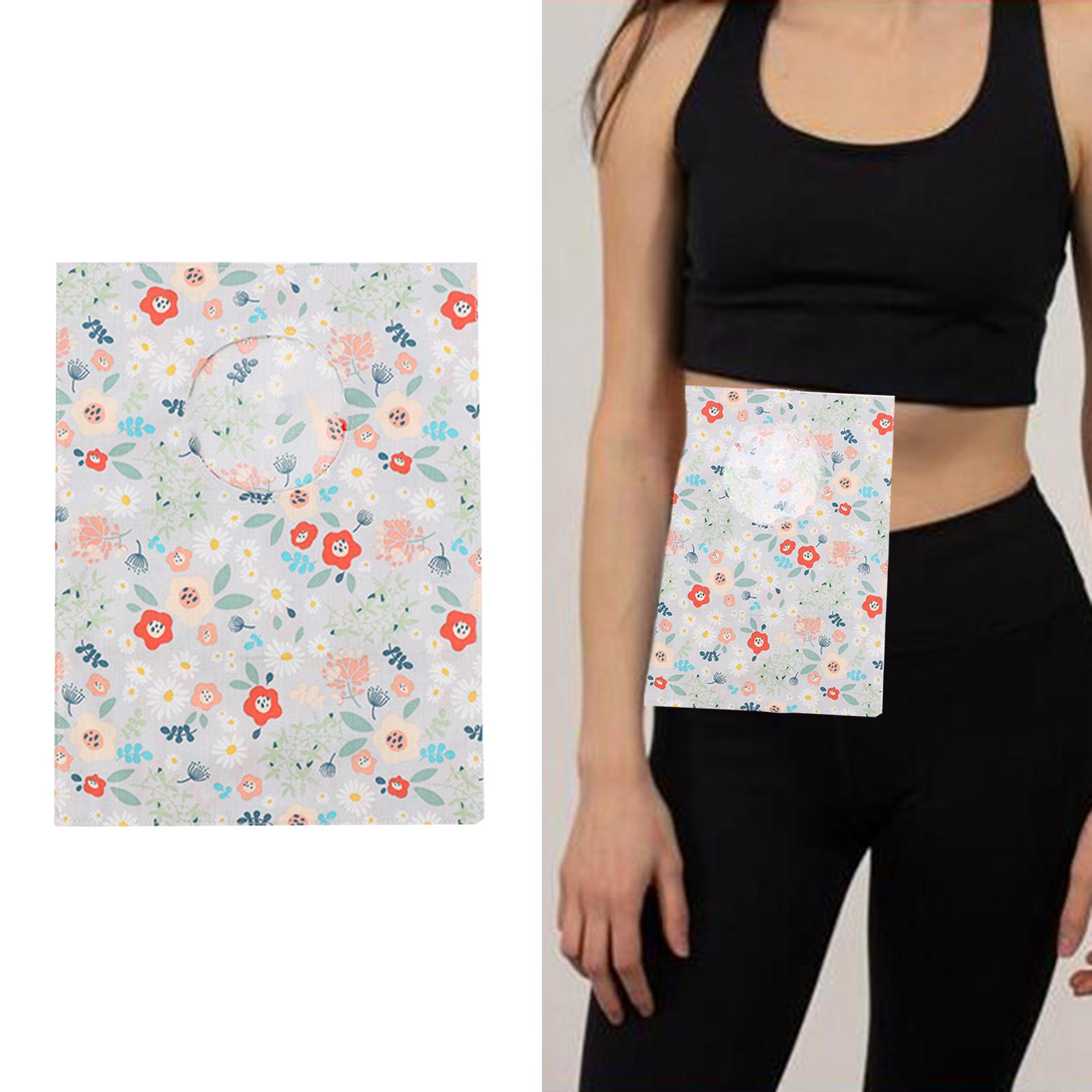 Protective Cover Pouch Bag System Colostomy Bags for Colostomy Urostomy flower square