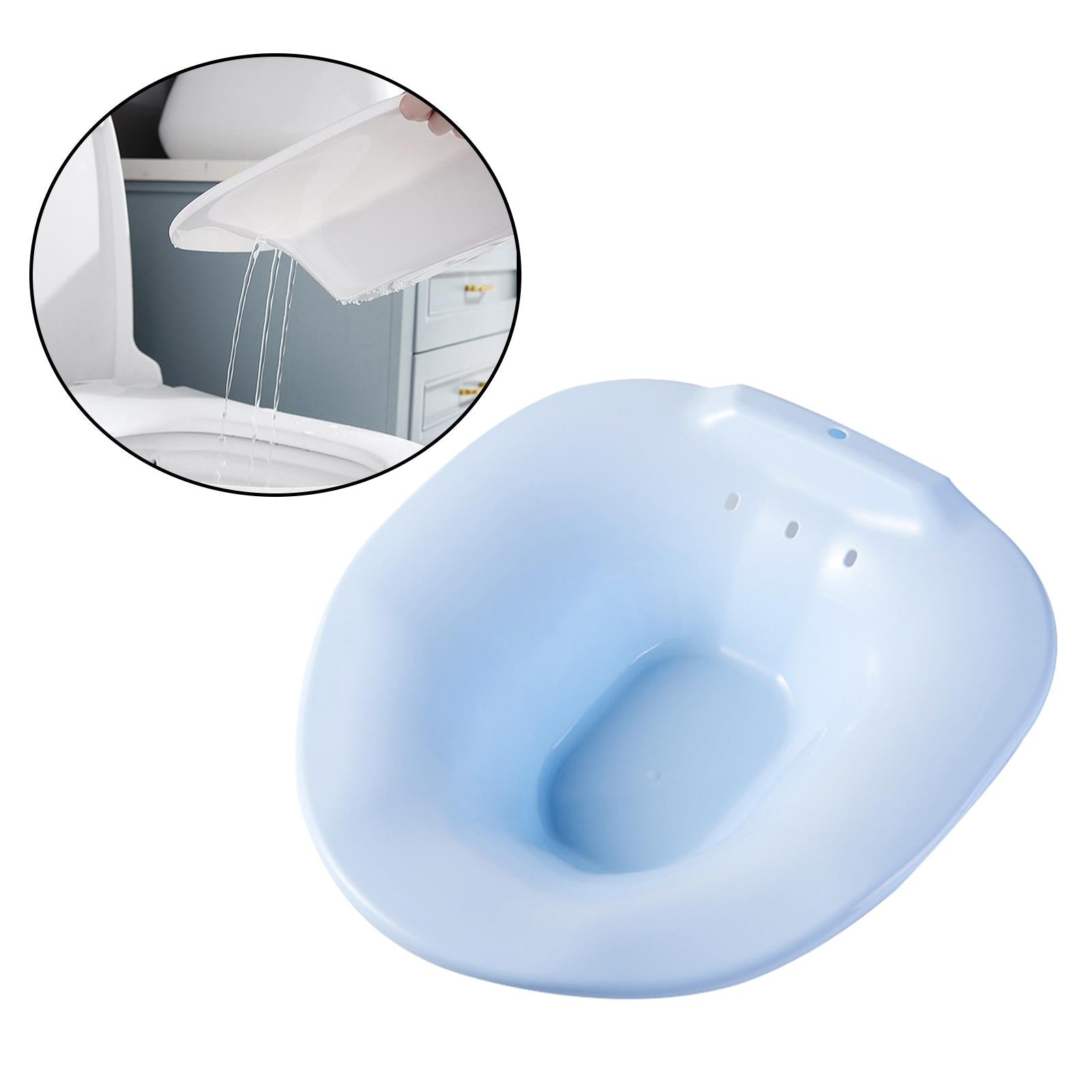 Sitz Bath Over The Toilet Squat Free Toilet Seat for Pregnant Women Blue