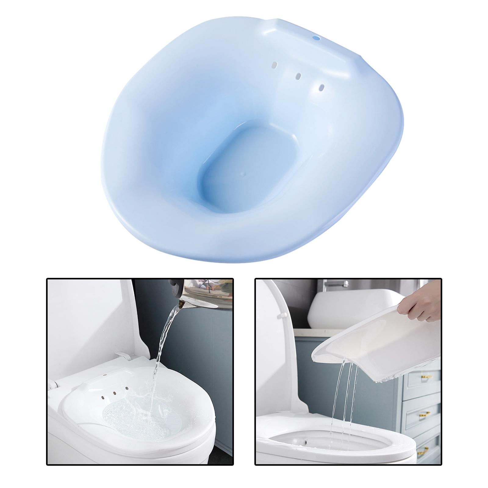 Sitz Bath Over The Toilet Squat Free Toilet Seat for Pregnant Women Blue