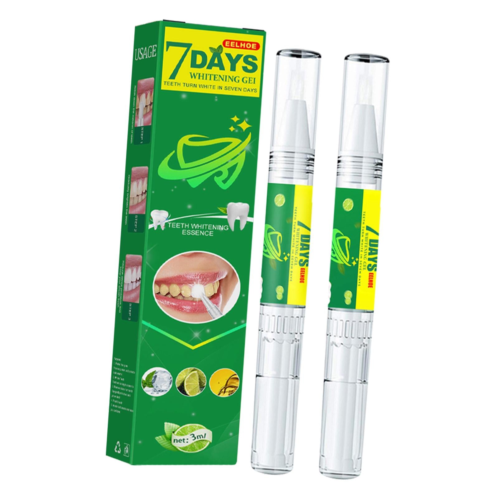 Teeth Whitening Pen 3ml 0.1 fl oz Stain Remover Non Sensitive Oral Tool 2Pcs