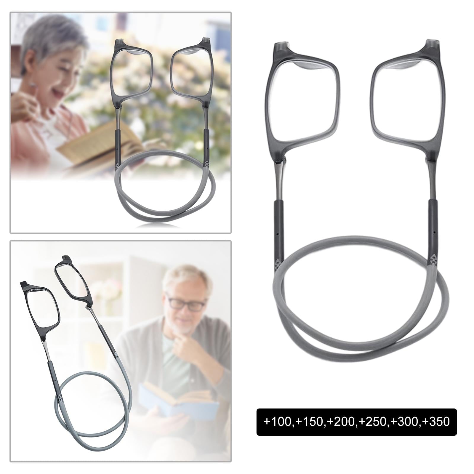 Magnetic Reading Glasses Unisex Spectacle Glasses for Computer Readers 100 Degree