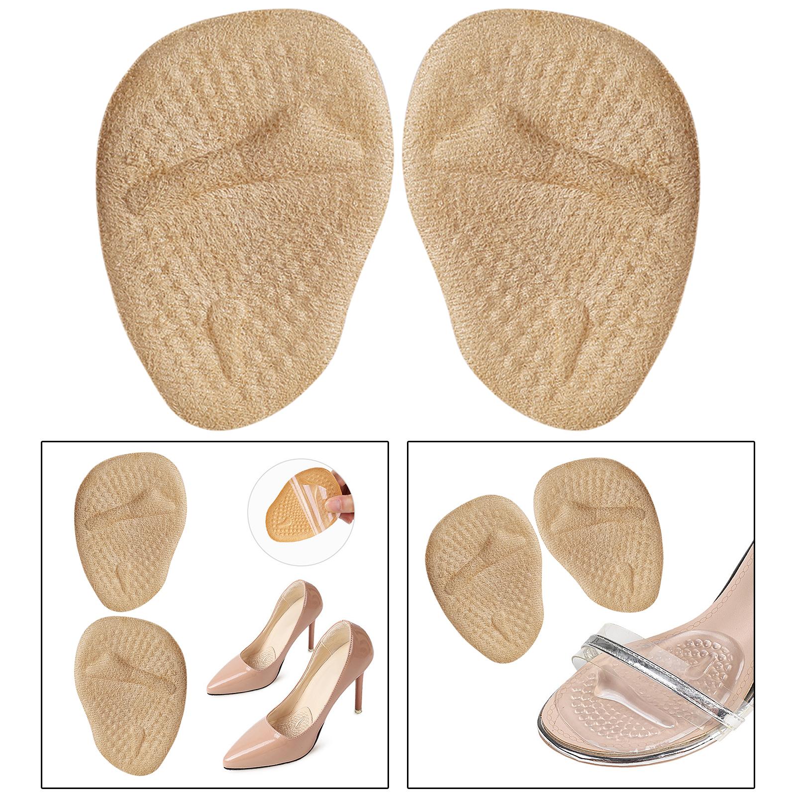 2x Metatarsal Pads Absorb Sweat Suit for All Shoes Comfortable Light Yellow