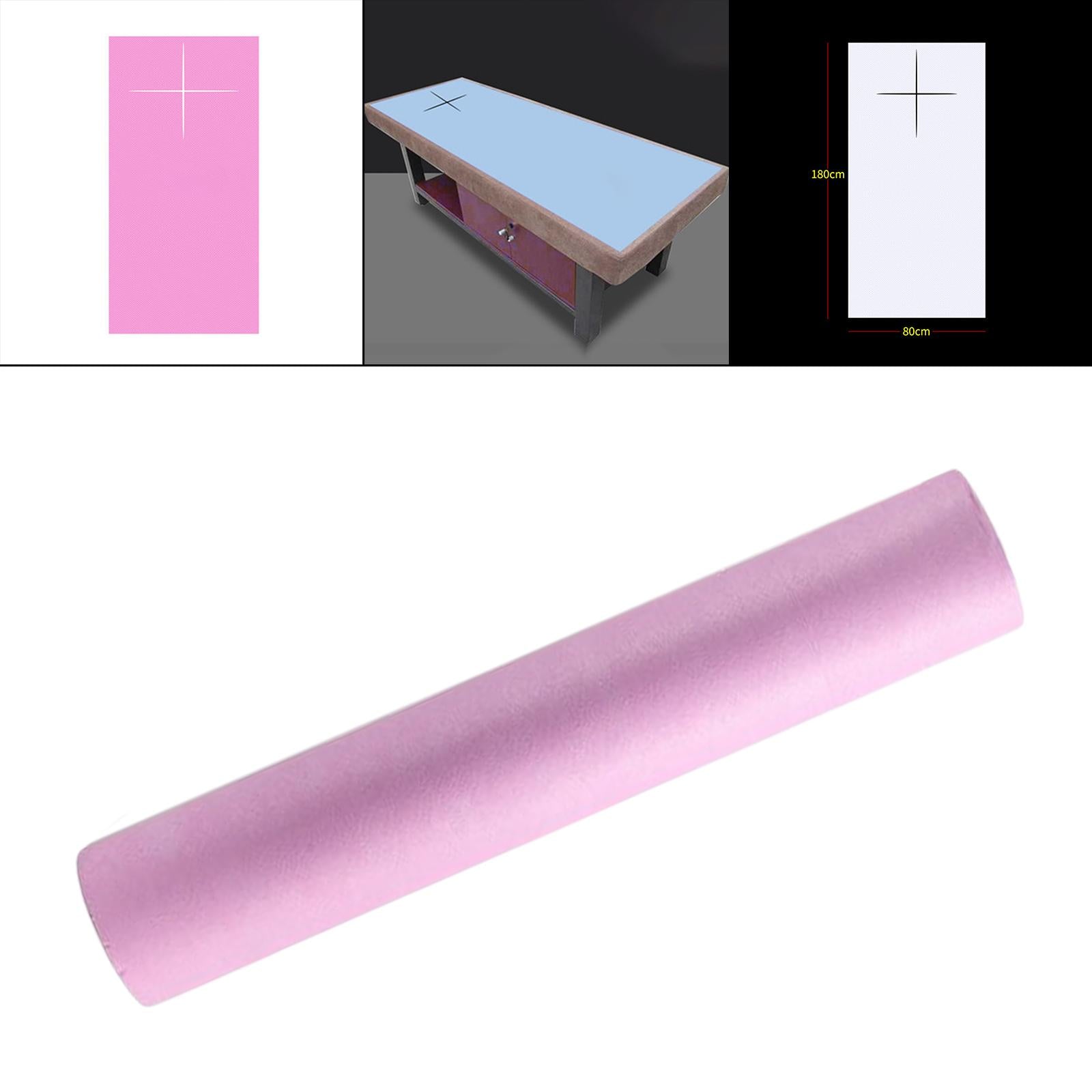 45Pcs/Roll Disposable Bed Sheet 80Cmx180cm for Beauty Salon SPA Stretcher Pink