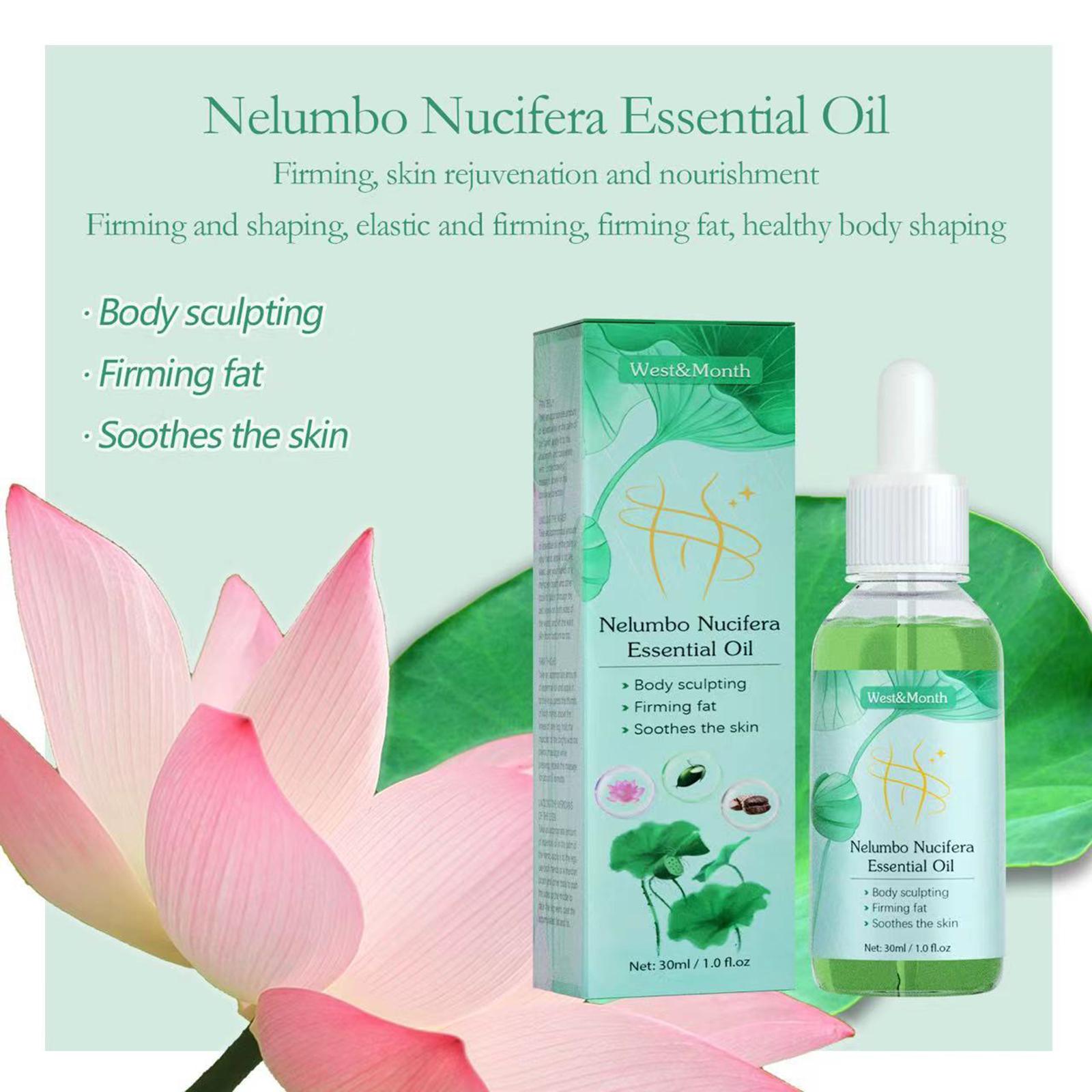 30ml Lotus Essential Oil Slimming Serum Body Care Fat Burning for Skin SPA