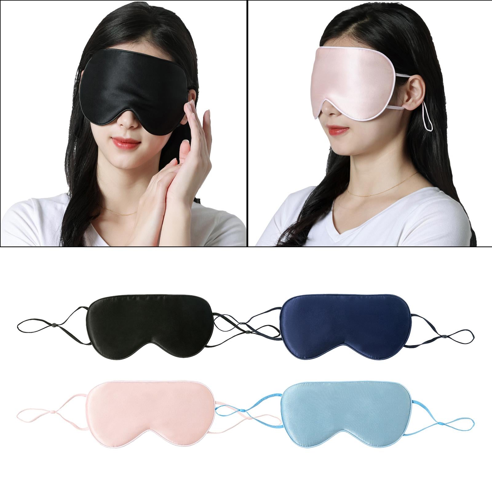 Sleeping Eye Mask Lightweight Sleeping Mask Portable for Travel Sleep Nap Black