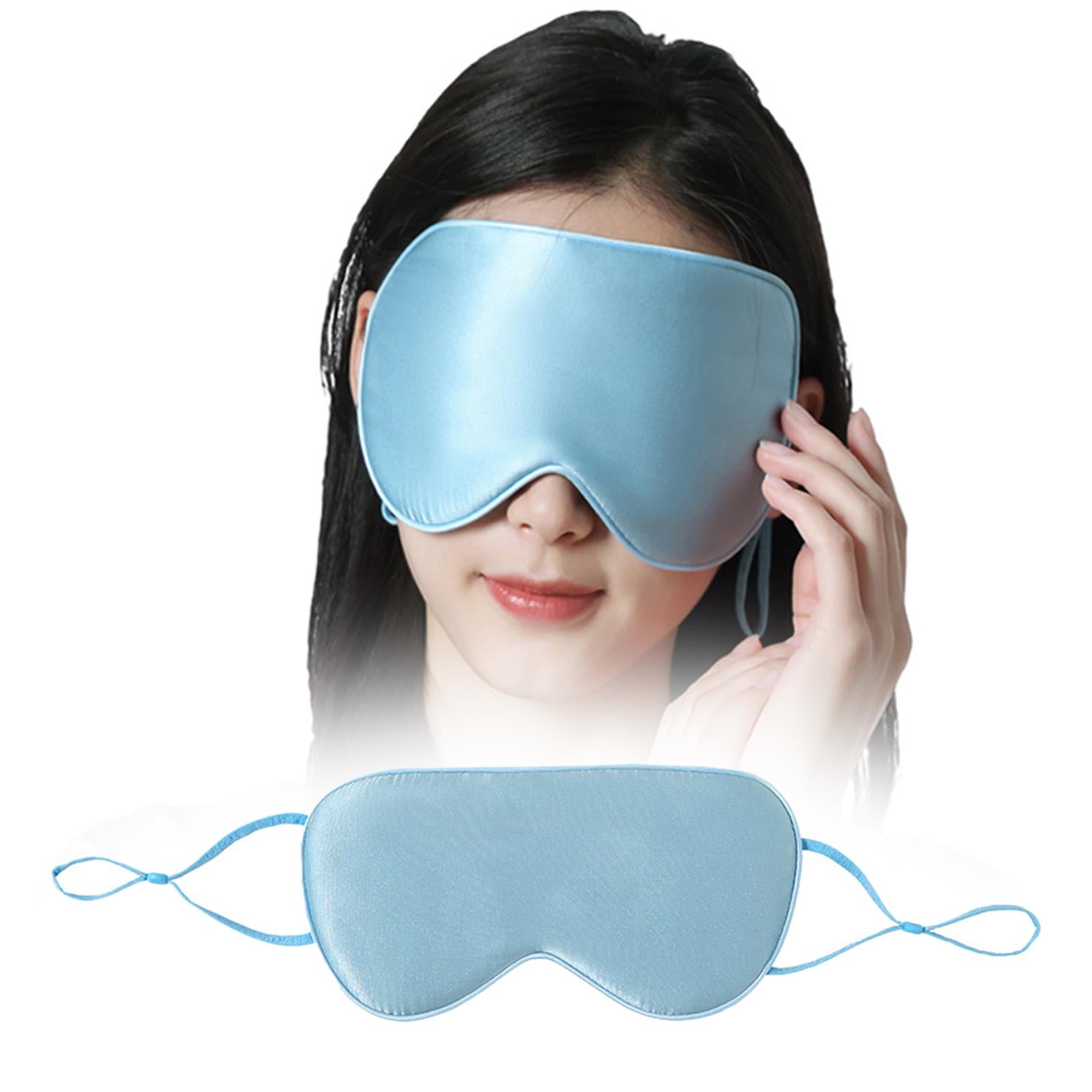 Sleeping Eye Mask Lightweight Sleeping Mask Portable for Travel Sleep Nap Light Blue