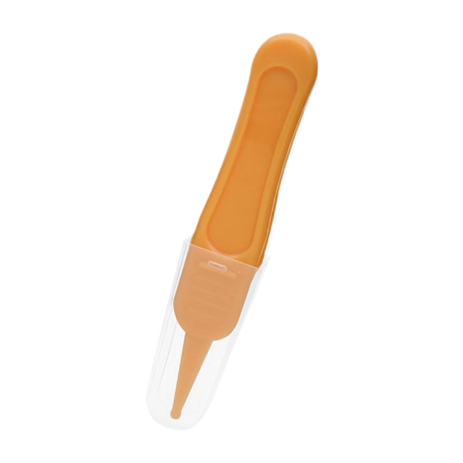 Baby Nose Tweezers Infant Ear Nose Navel Cleaning Tweezers Forceps Yellow