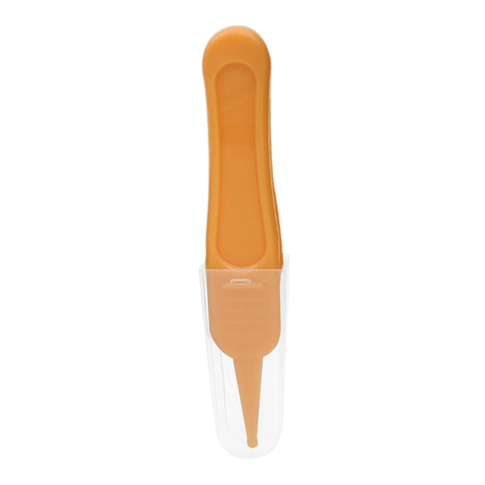 Baby Nose Tweezers Infant Ear Nose Navel Cleaning Tweezers Forceps Yellow