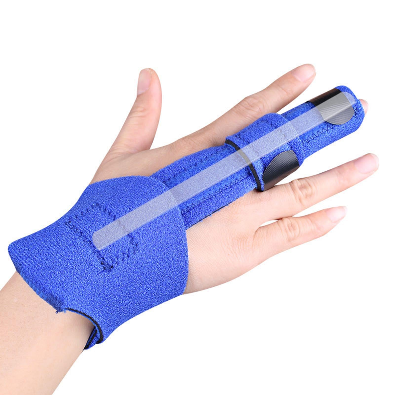 Finger Splint with Wrist Brace Adjustable Lightweight Detachable for Sprains