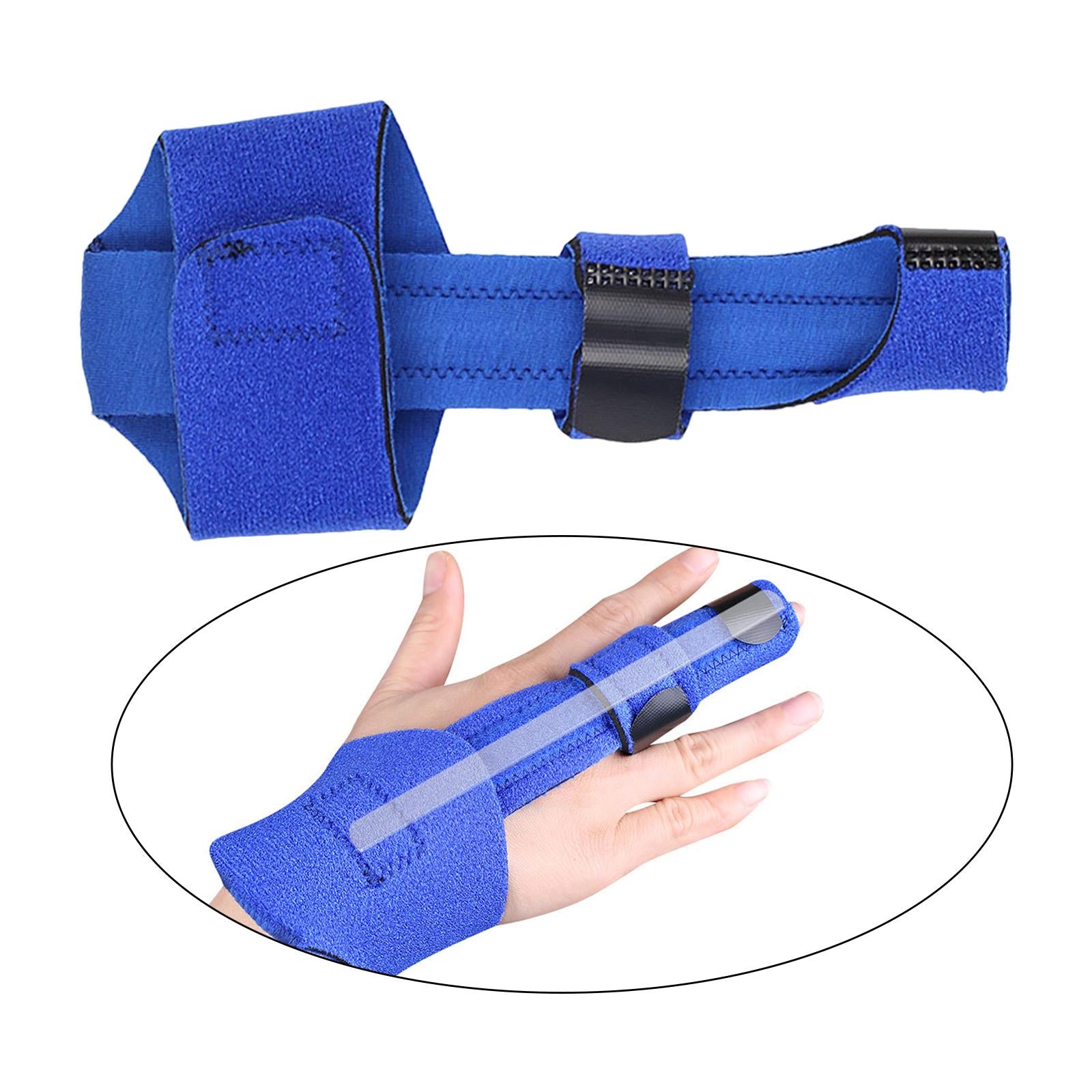 Finger Splint with Wrist Brace Adjustable Lightweight Detachable for Sprains
