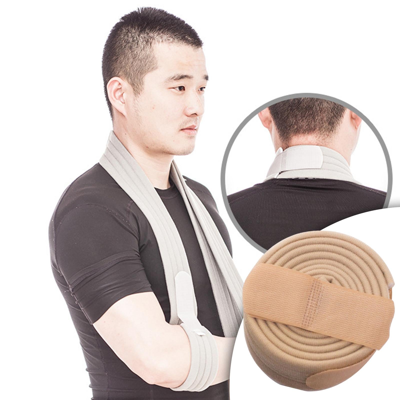 Arm Sling Shoulder Immobilizer for Injured Arm Hand Elbow Fracture Sprains Beige
