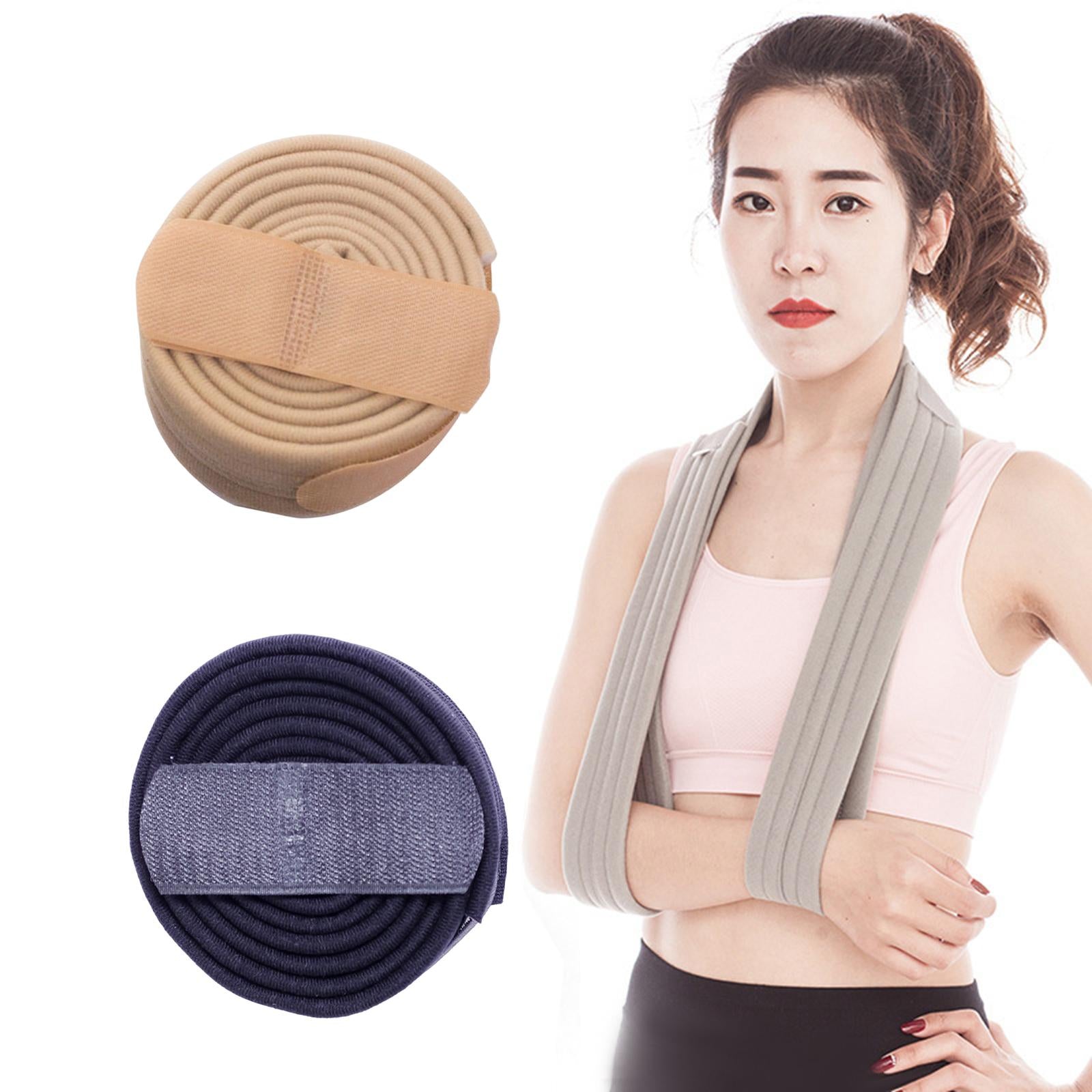Arm Sling Shoulder Immobilizer for Injured Arm Hand Elbow Fracture Sprains Beige