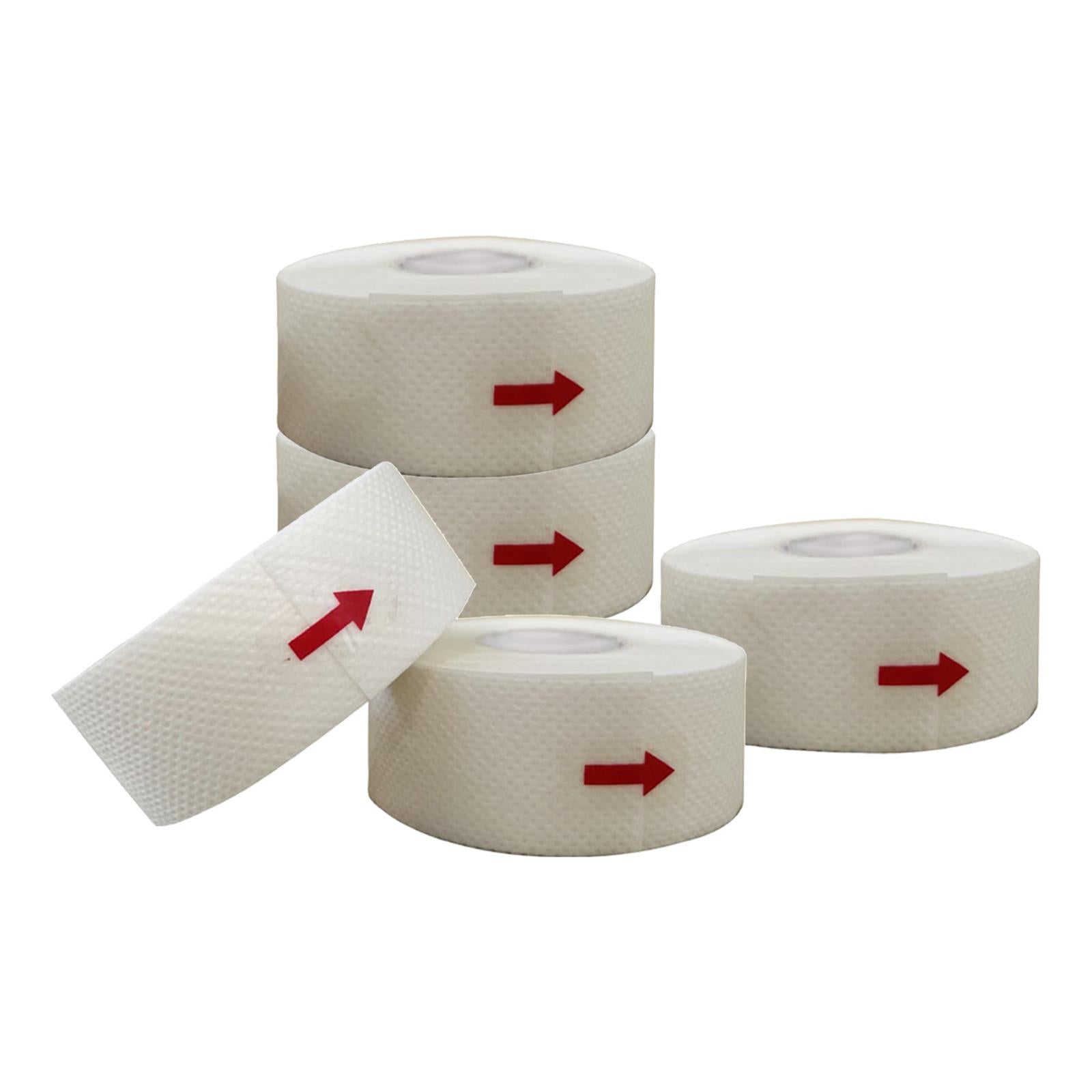 5 Roll Collar Protector Sweat Pads Self Adhesive White Disposable for Summer