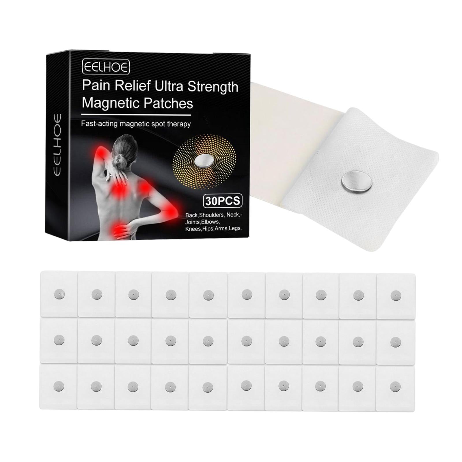 30x Magnetic Acupressure Patches Self Adhesive Magnet for Knee Foot Hands