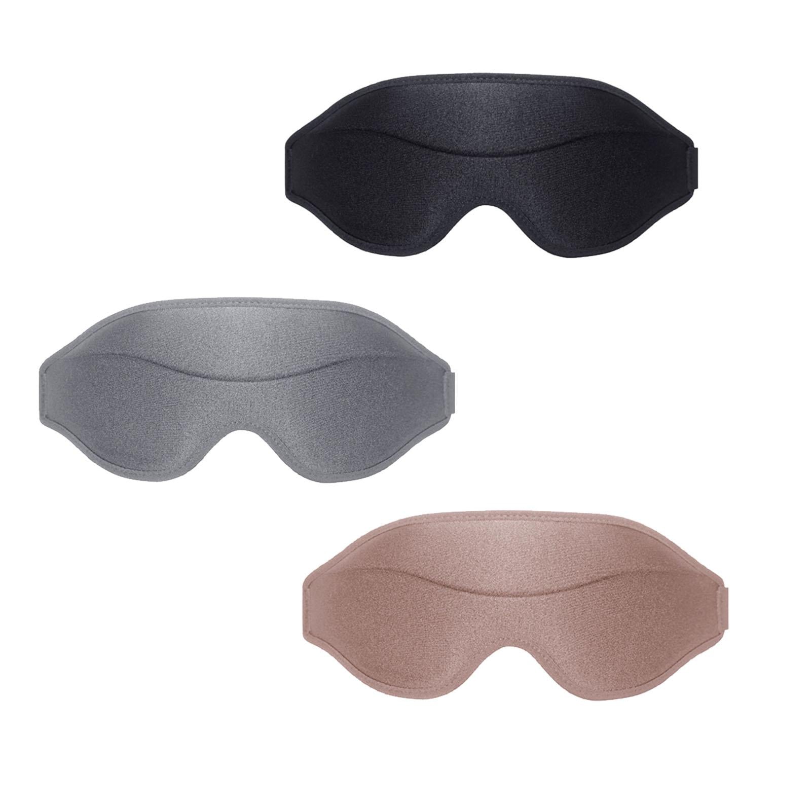 Sleep Mask Eye Mask 3D Contoured Eyeshade for Yoga Sleeping Women Men Black