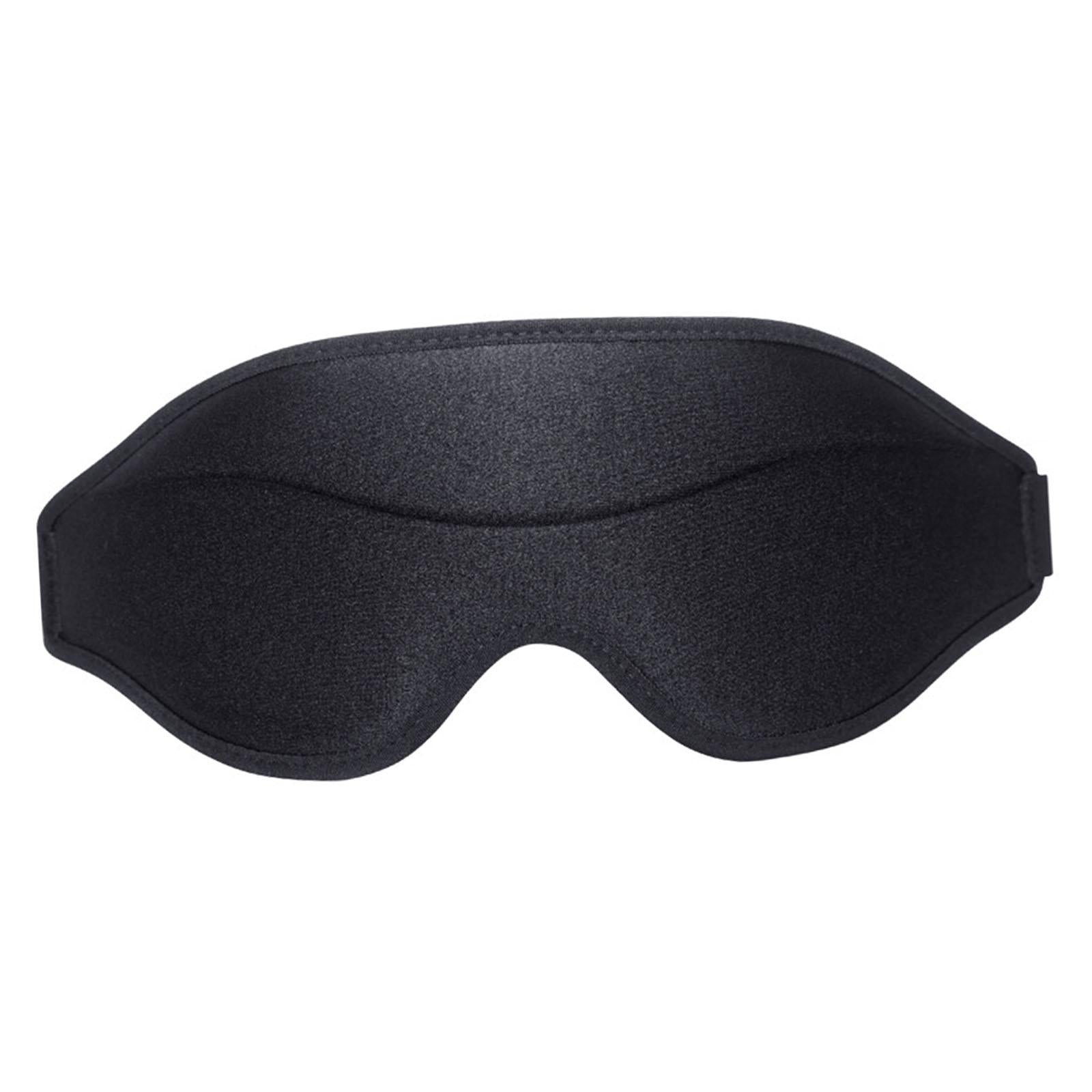 Sleep Mask Eye Mask 3D Contoured Eyeshade for Yoga Sleeping Women Men Black