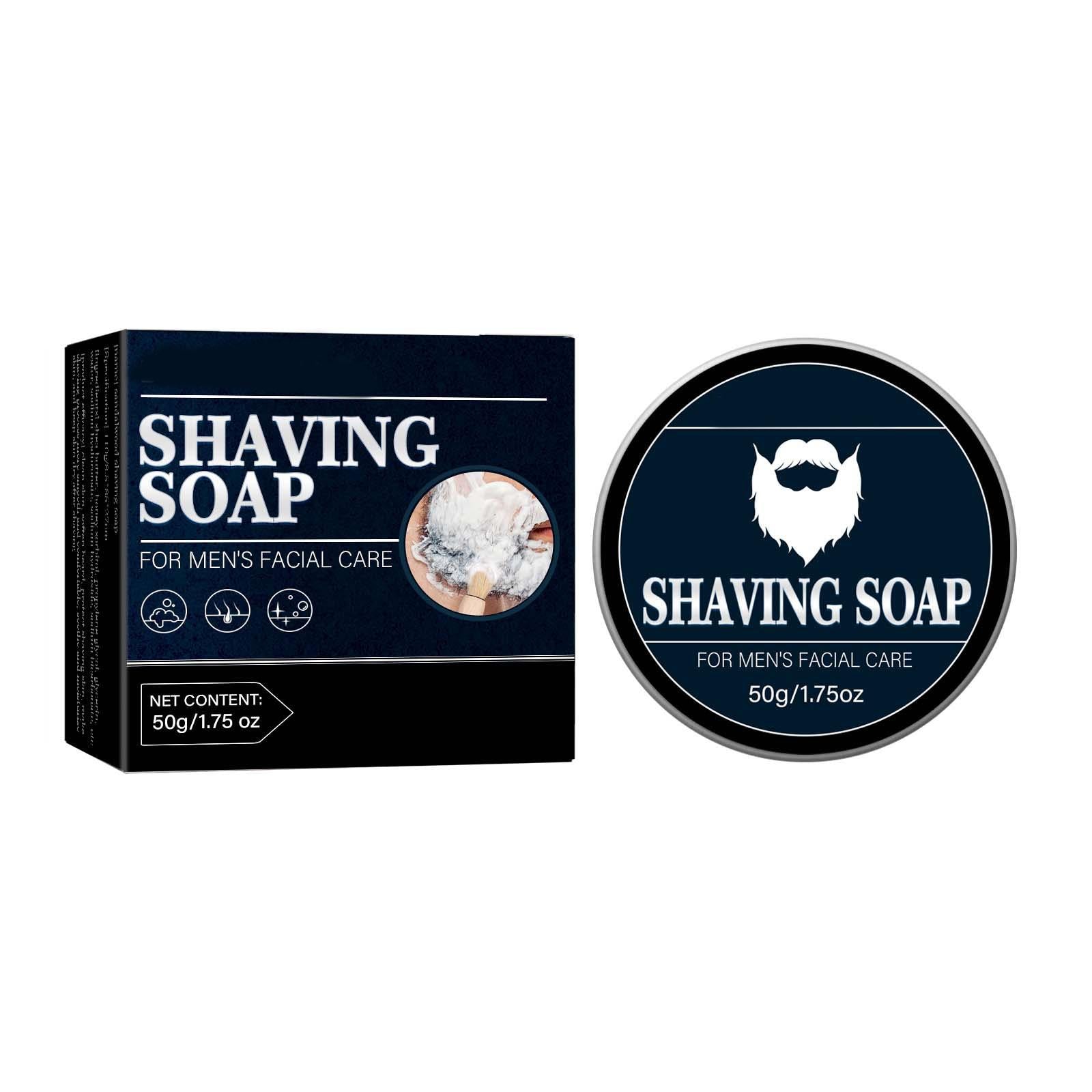 Men's Shave Soap Smooth Rich Lather Facial Care 50G 1.75oz for Barber
