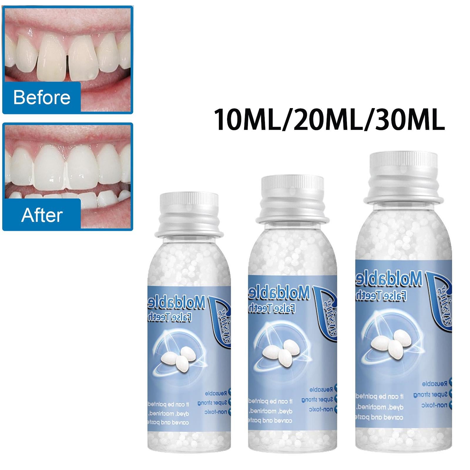 Temporary Tooth Repair Kit Denture Adhesive Teeth Gaps for Broken Big Gaps 10ml
