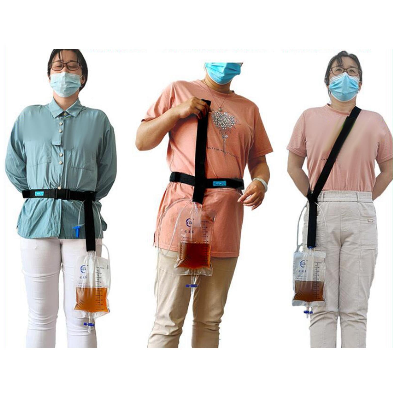Drainage Bag Strap Adjustable Urinary Drainage bag Band for Men/Women