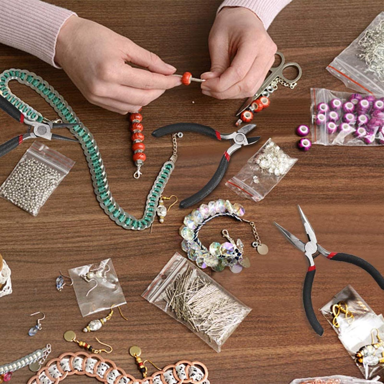 22Pcs Jewelry Making Tools DIY Beading Jewelry Findings with Storage Bag