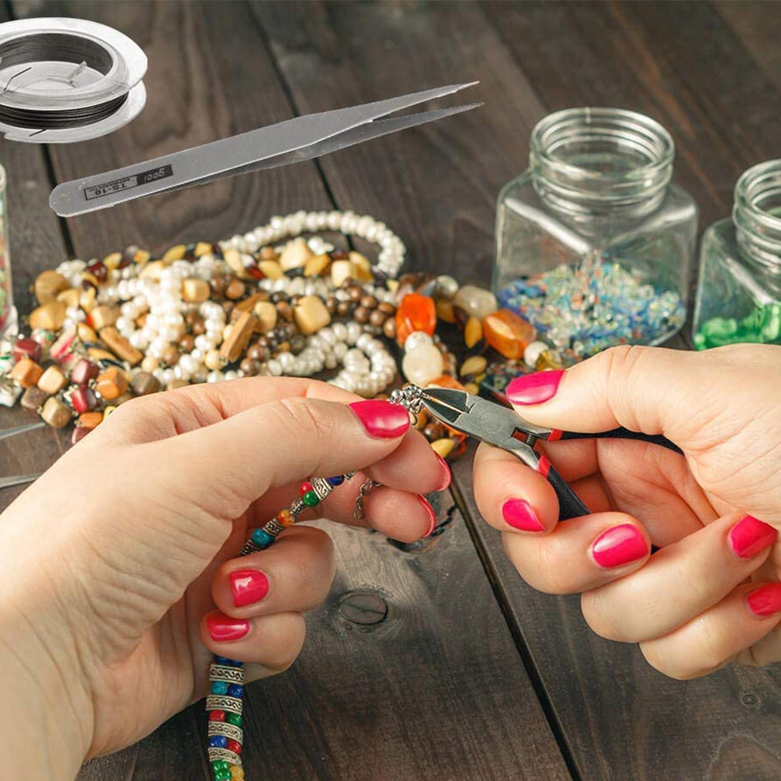 22Pcs Jewelry Making Tools DIY Beading Jewelry Findings with Storage Bag