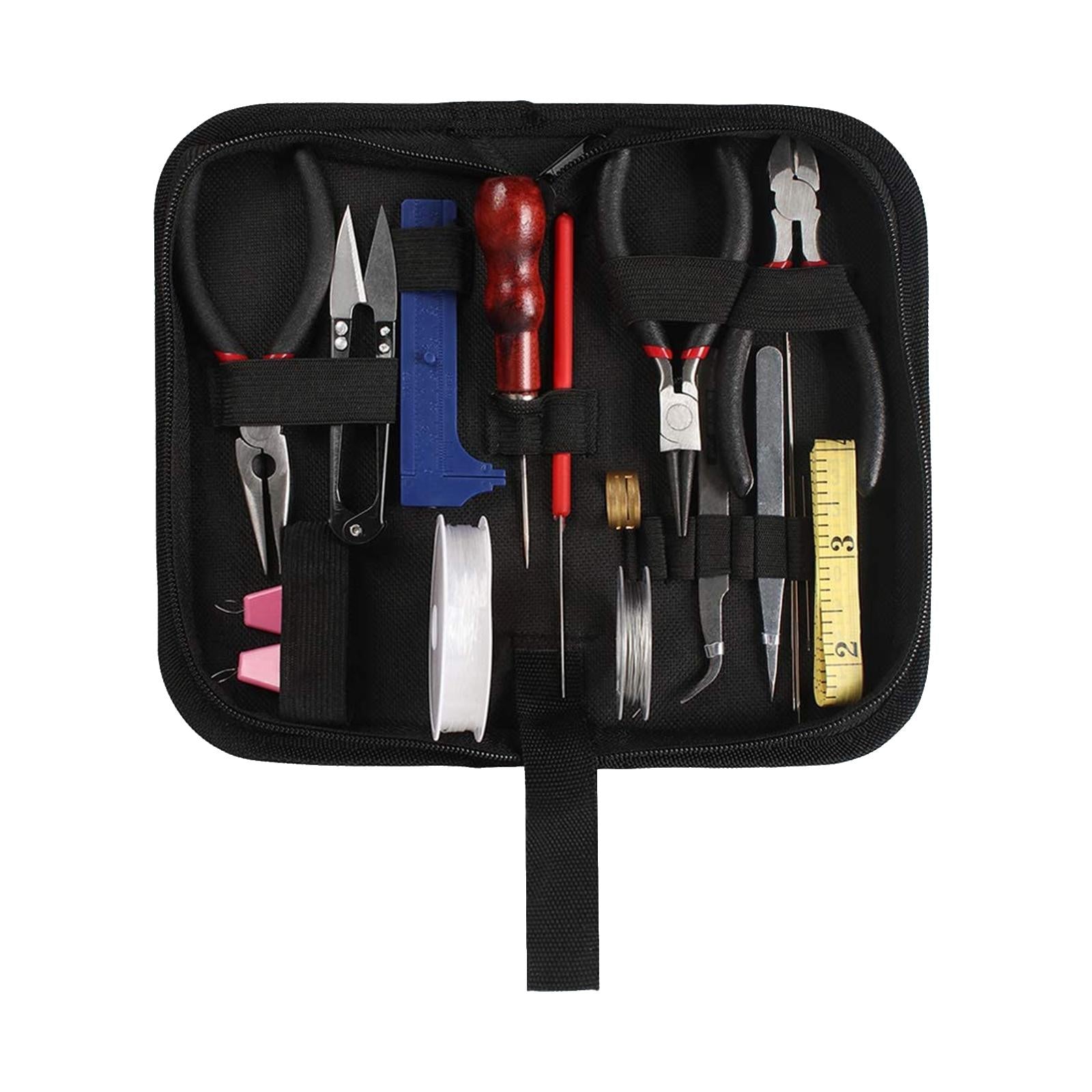 22Pcs Jewelry Making Tools DIY Beading Jewelry Findings with Storage Bag