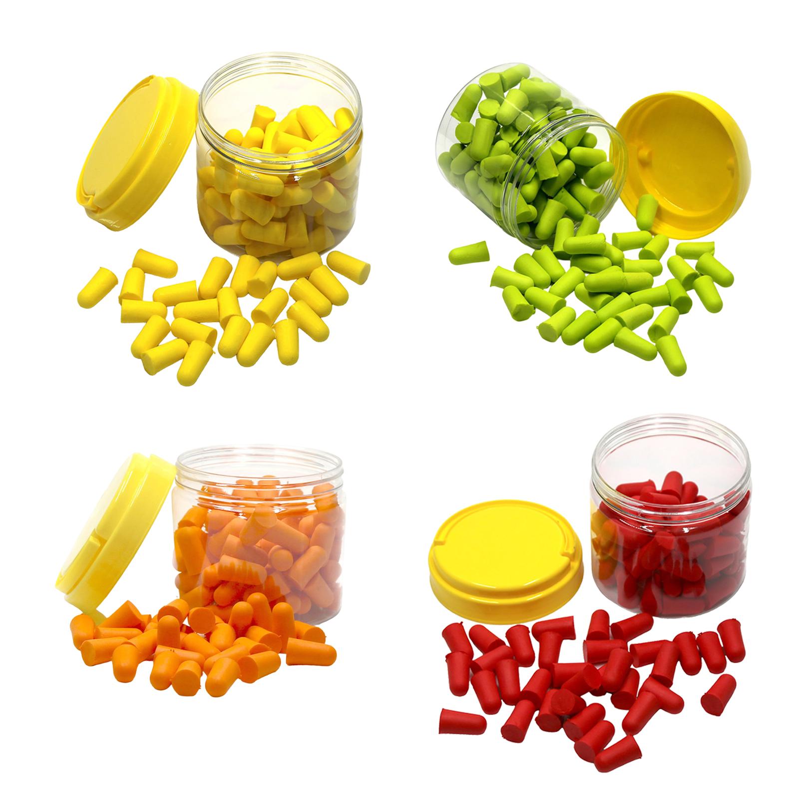 50 Pair Ear Plugs for Sleeping Noise Reduction Foam Earplugs Yellow